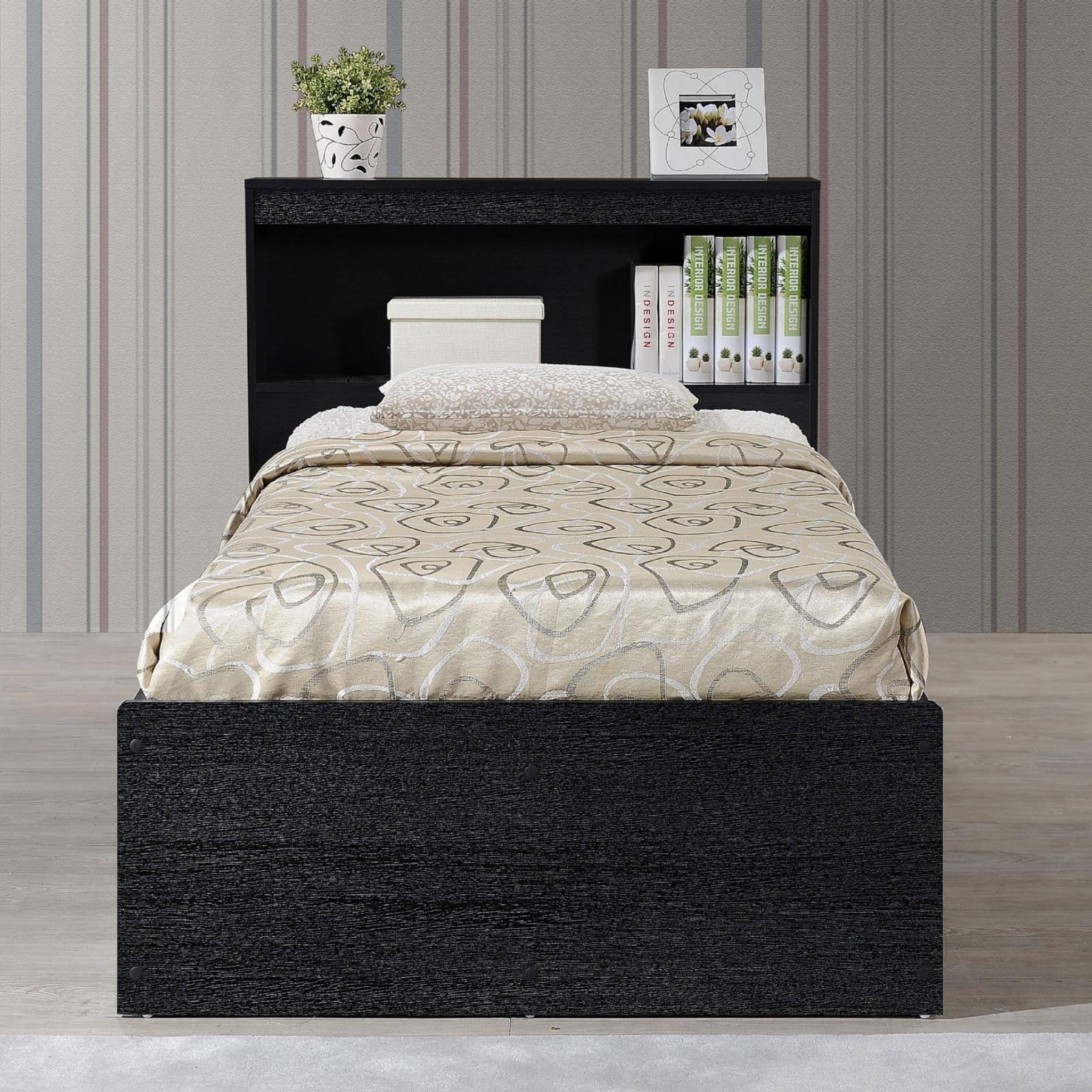 Hodedah Twin-Size Captain Bed With 3-Drawers And Headboard (White) 7NMICTHZ_WIZAF