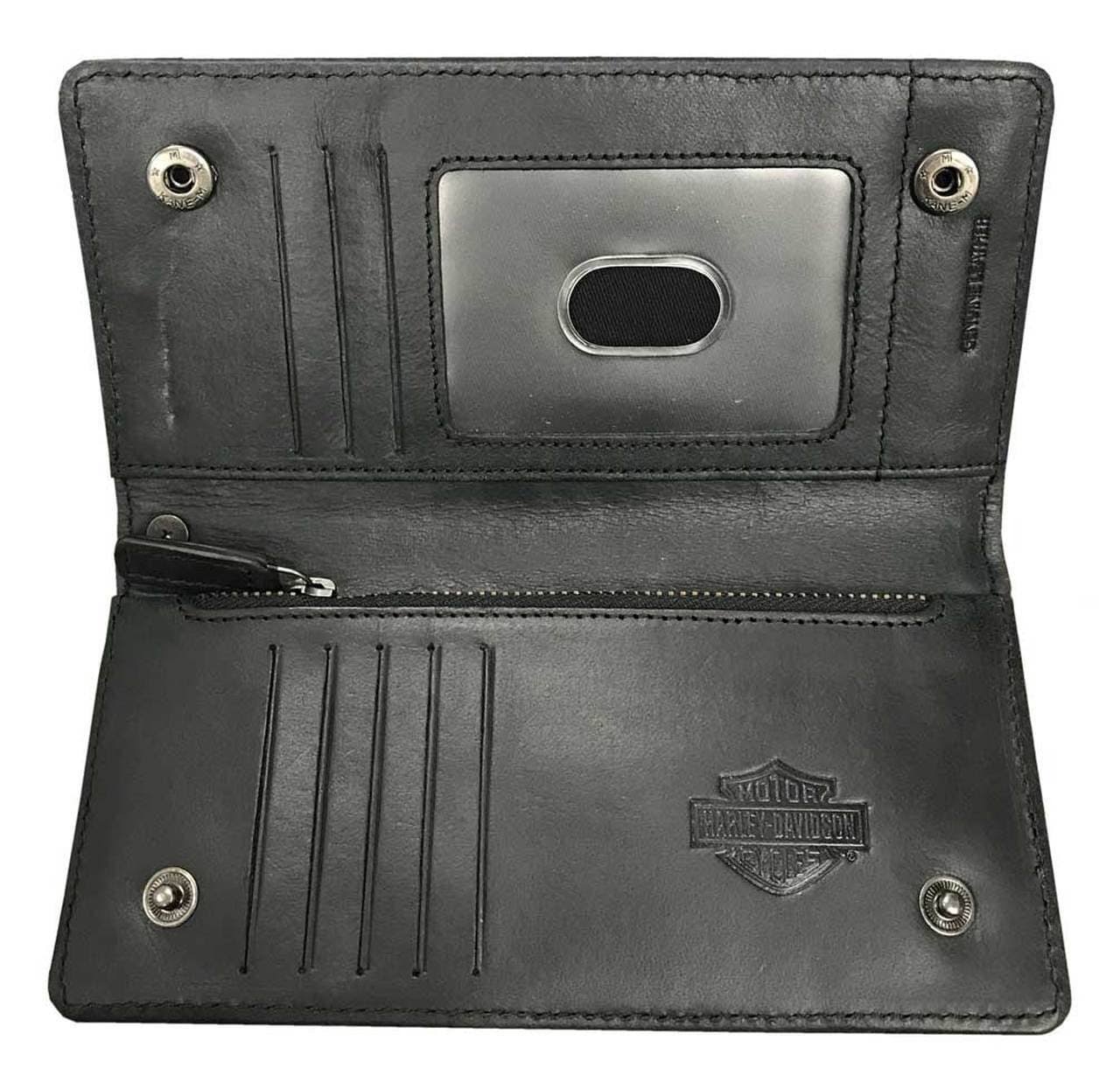Harley-Davidson Men's Outsider Trucker Bi-Fold Leather Wallet W/ Rfid MO6PFPO5_QRHB0