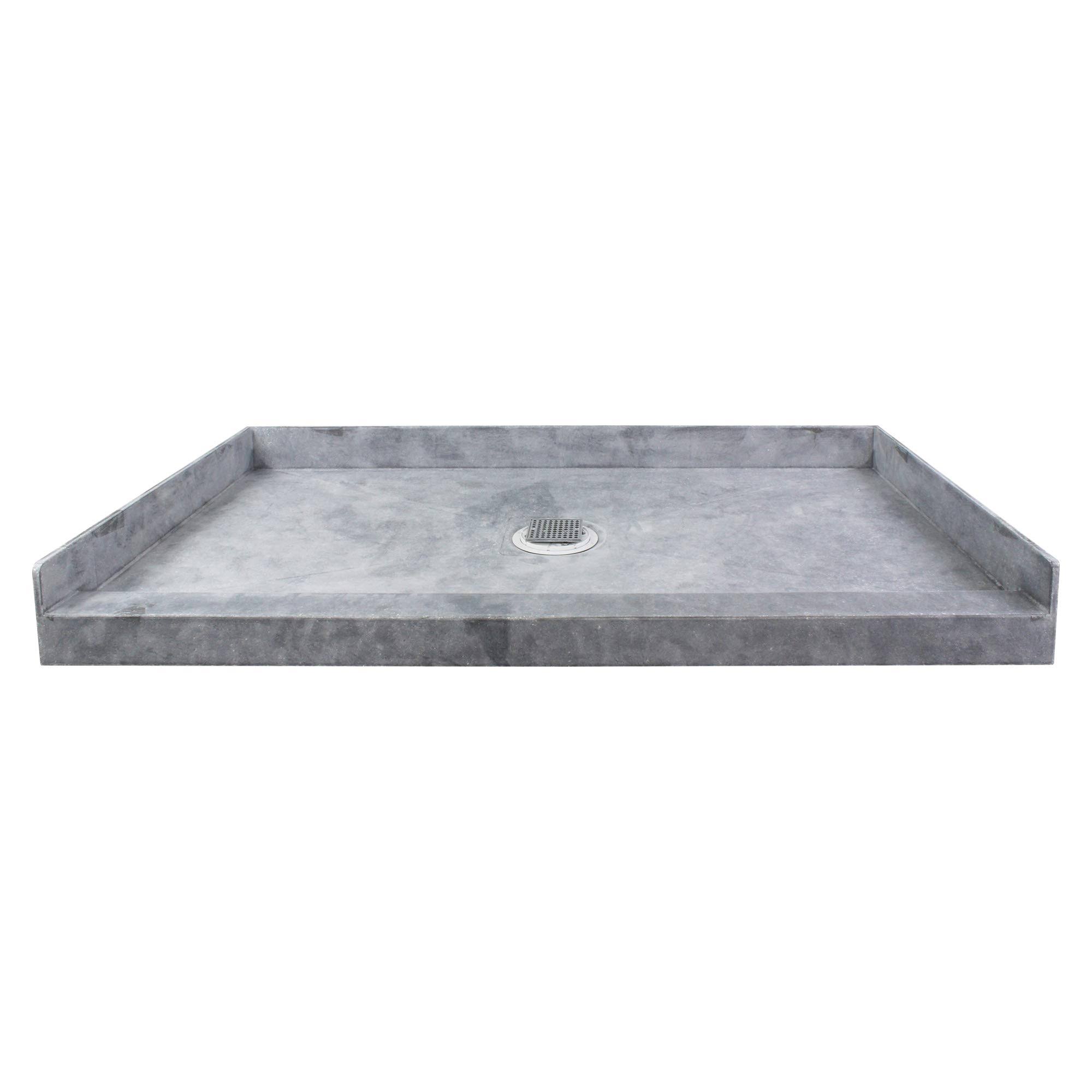 Transolid Ftt6034c Ready To Tile 60-In L X 34-In W Shower Base With Center Drain, Dark MALTXBSD_AK8H8