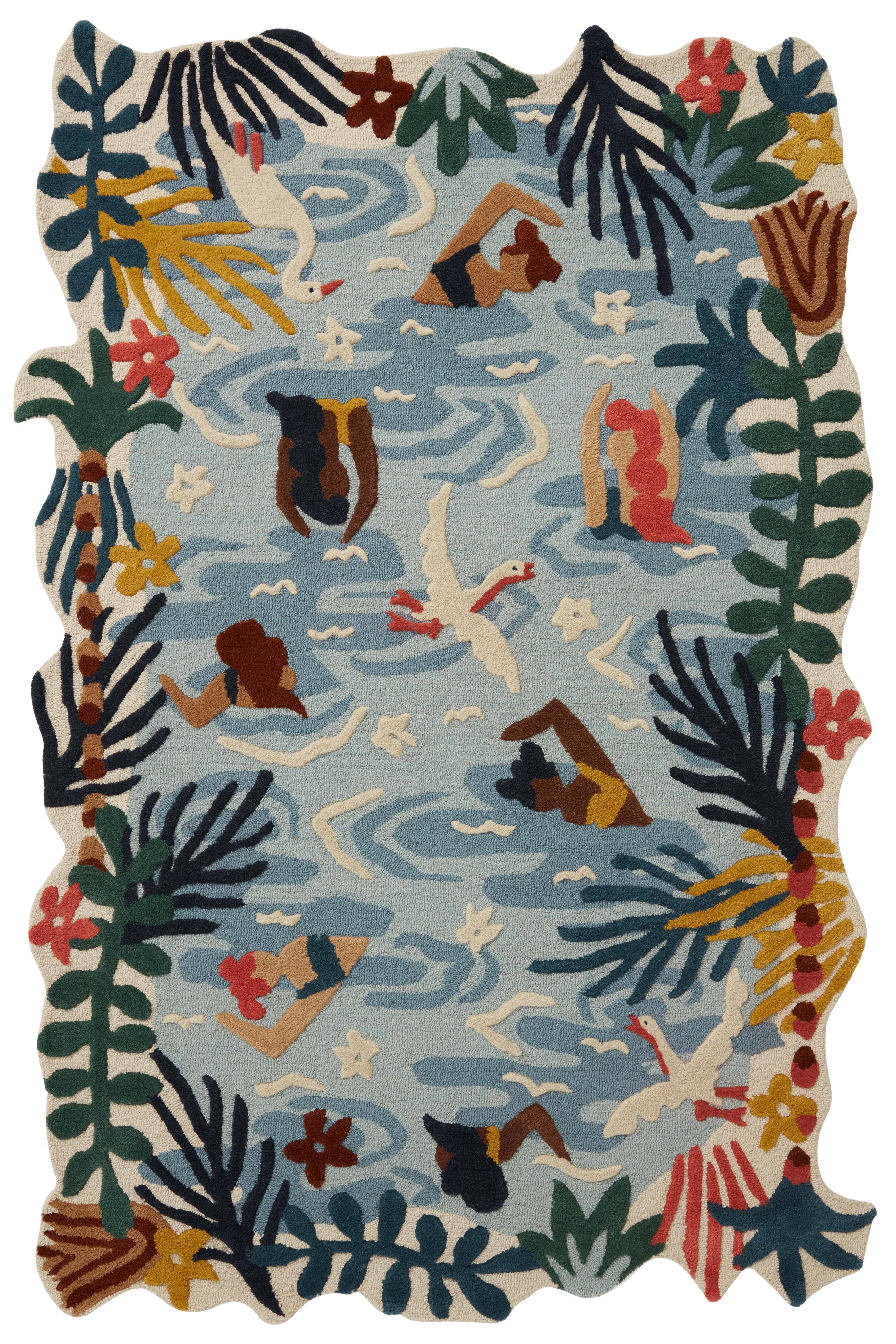 Justina Blakeney X Loloi Optimism Opt-02 Ocean Multi Rug - 2 Ft 3 In X 3 Ft 9 QNNSKJHU_DGXPC