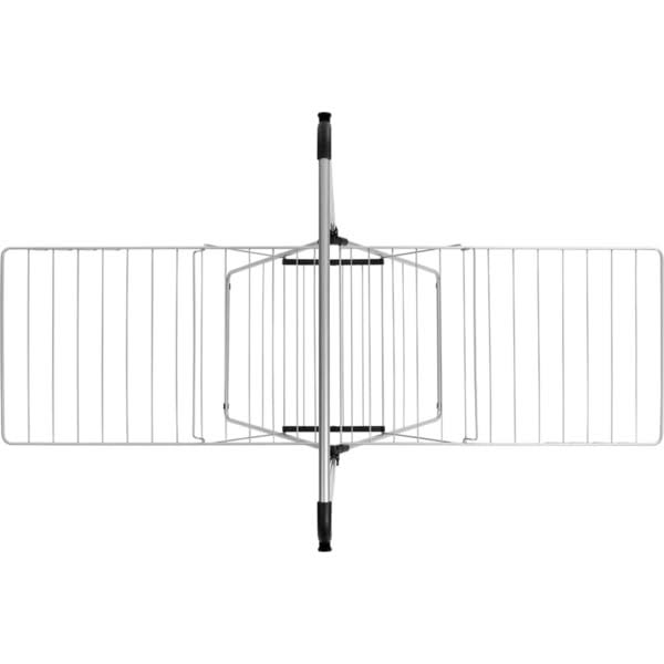 Brabantia 82 Ft. (25 M) 70.9 In. W X 72.4 In. H Hang On Garment Drying Rack With Rail In Metallic V9R0NPS0_2IM2G