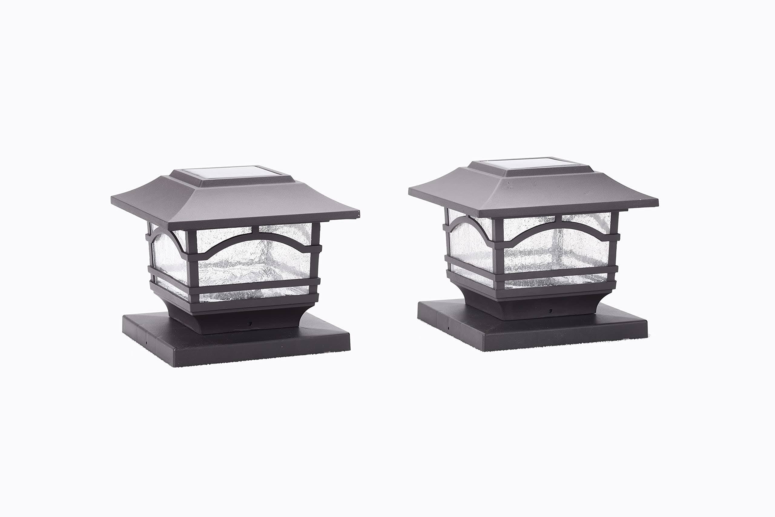 Maxsa Innovations 41671 Solar Post Cap And Deck Railing Lights 2 Pack (Dark Bronze) ERGECCM8_JHXV2