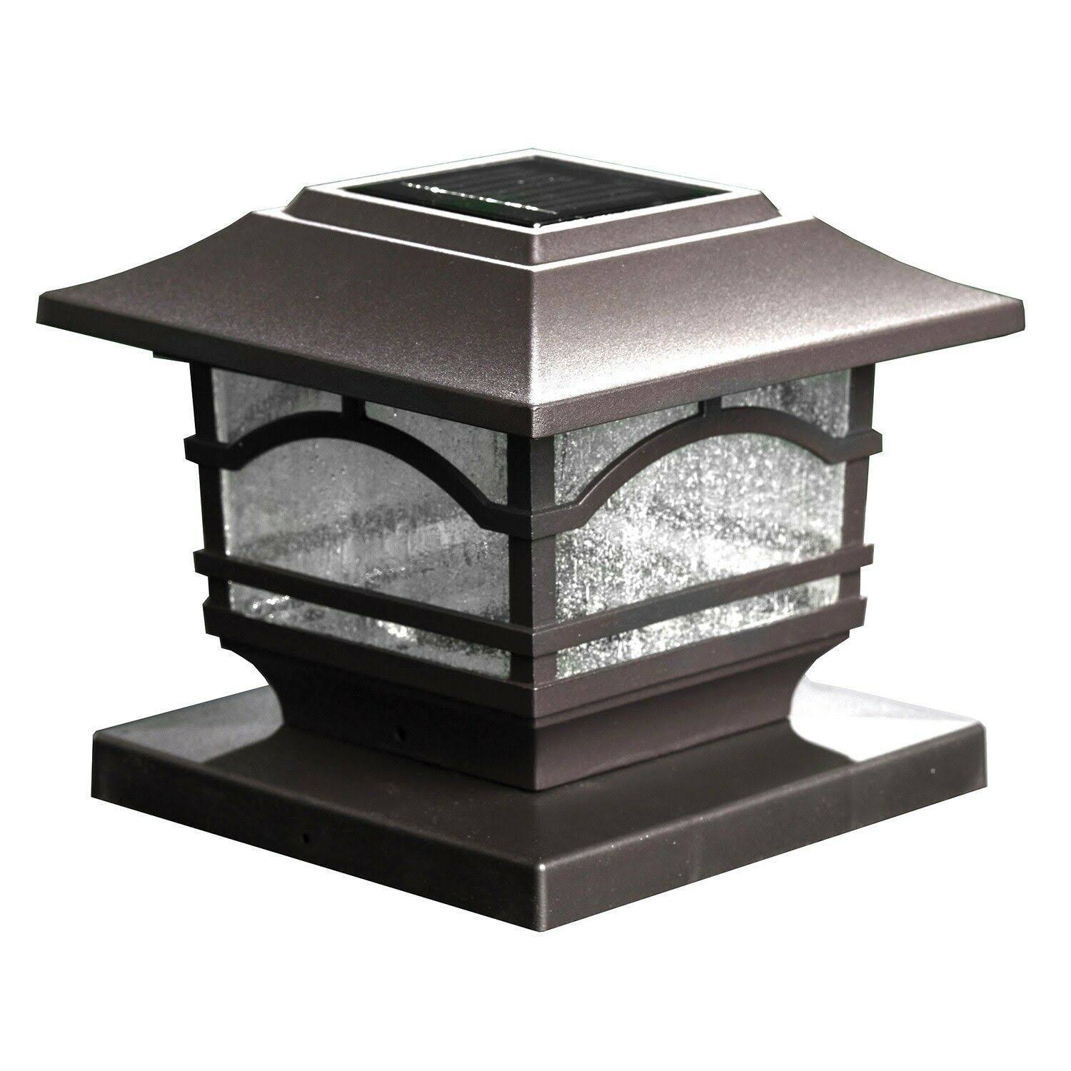 Maxsa Innovations 41671 Solar Post Cap And Deck Railing Lights 2 Pack (Dark Bronze) ERGECCM8_JHXV2