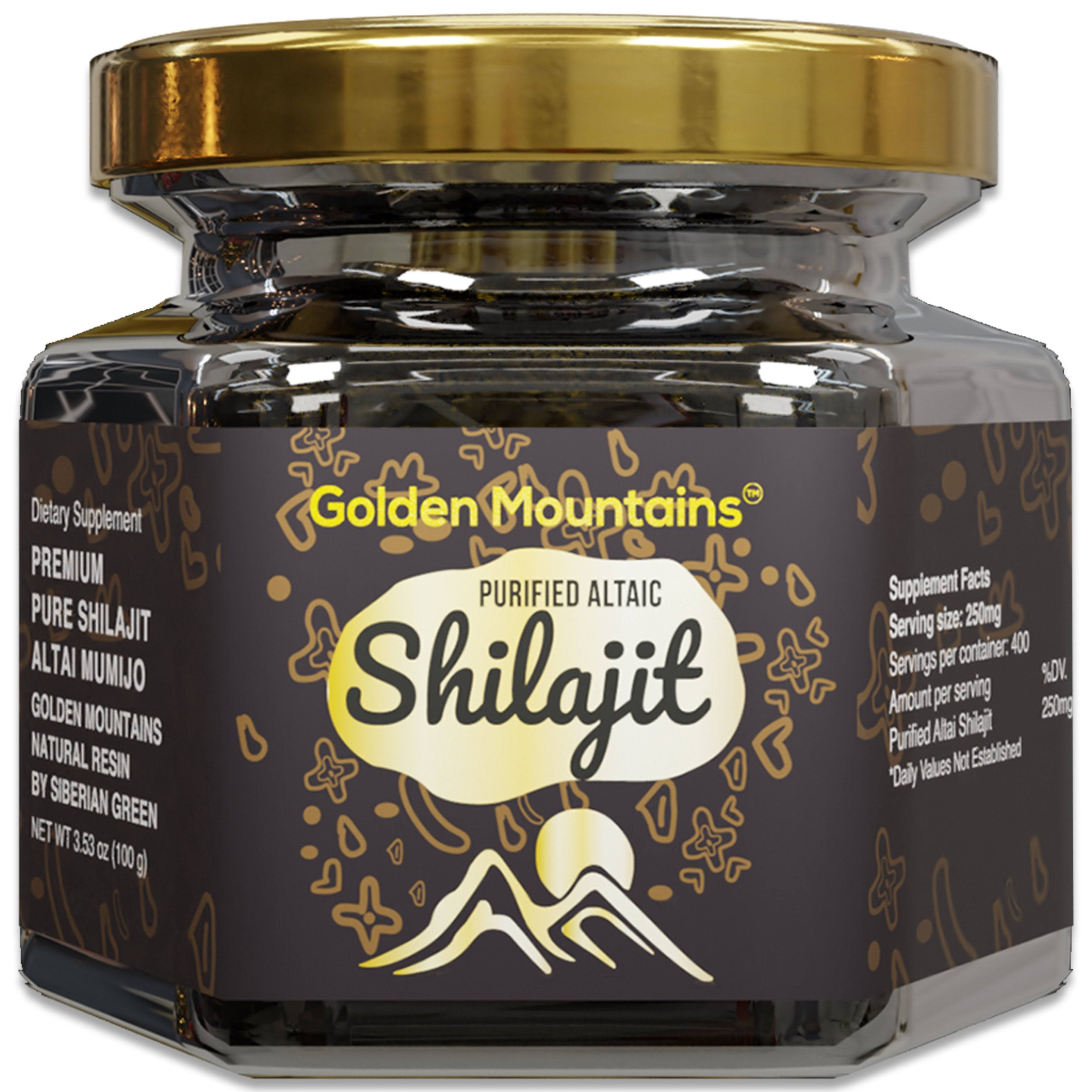 Pure Authentic Siberian Altai Golden Mountains Shilajit Resin 100g 3.53oz - Measuring Spoon – Quality & Safety Certificate In Each WKMEQWAW_SQHUD
