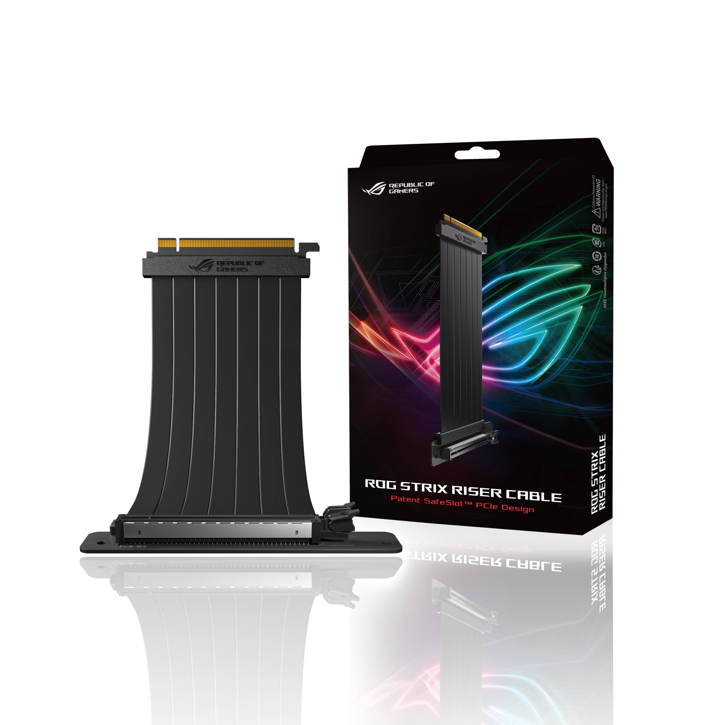 Asus Rog Strix Riser Cable Pci-E 3.0 X16 High Speed Flexible Extender S1P17ZV6_ZBRON