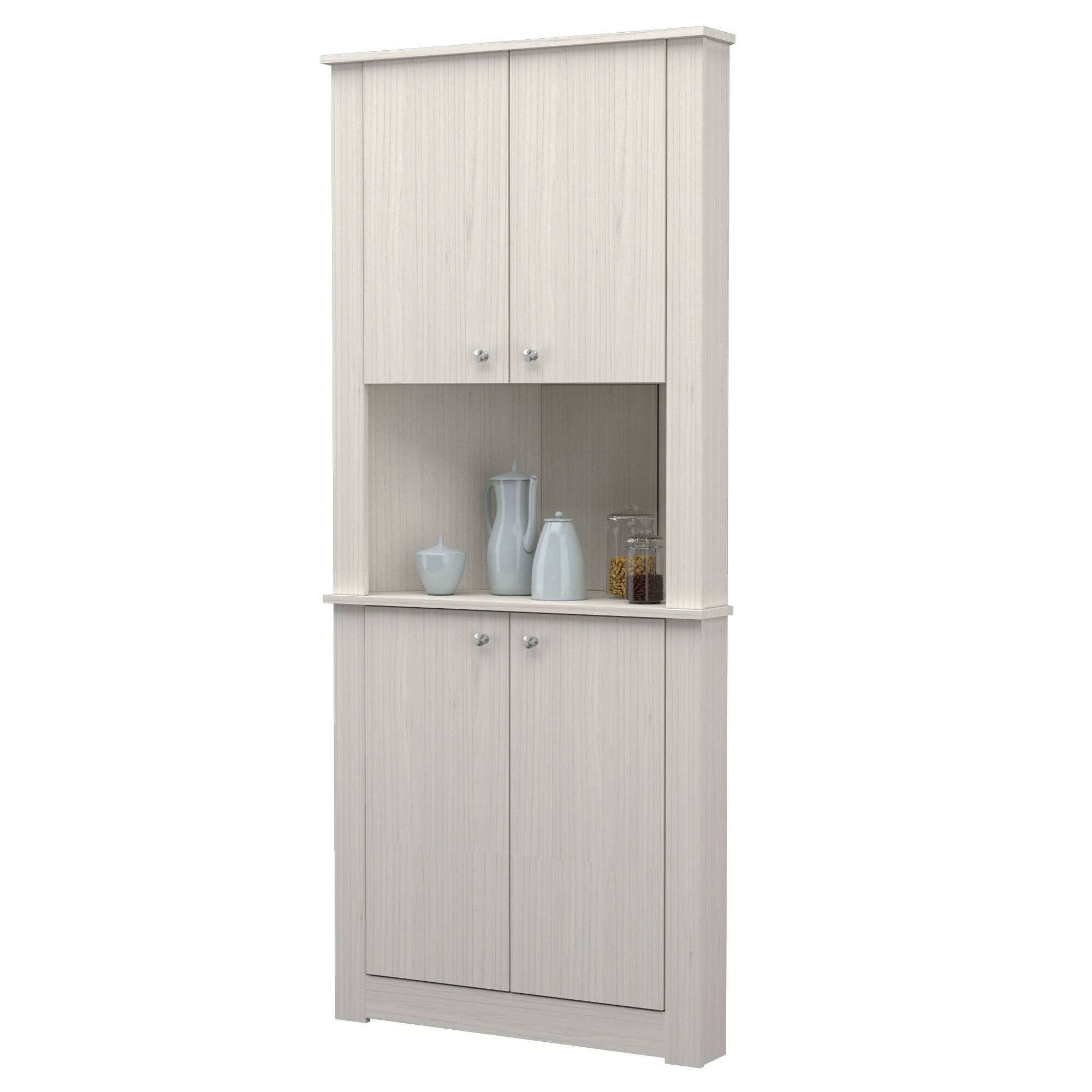Inval Tall Corner Storage Cabinet - Washed YNSYWDWE_WRDMH
