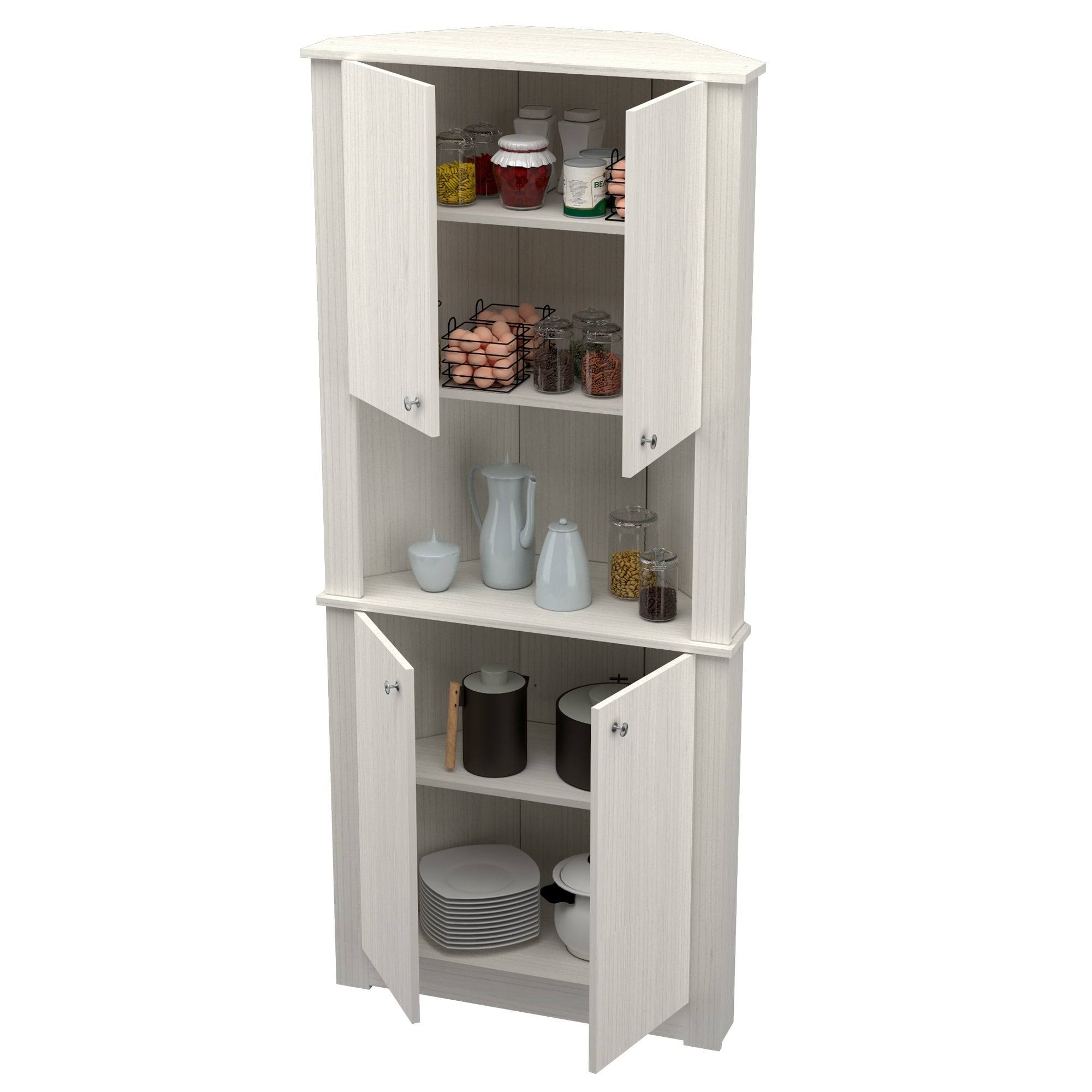 Inval Tall Corner Storage Cabinet - Washed YNSYWDWE_WRDMH