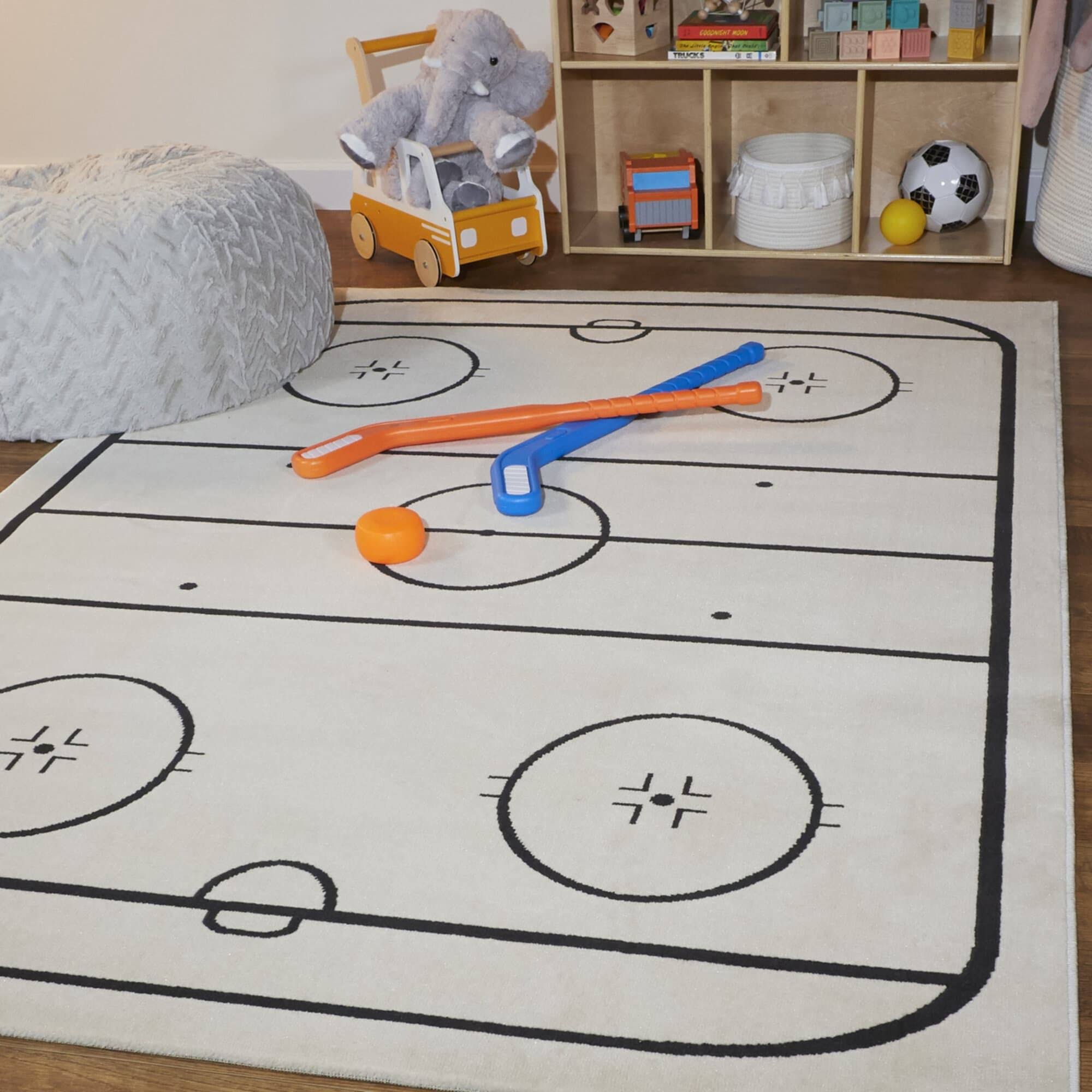 Balta Mod-Tod Hockey Time Kids Area Rug - 3'11 X 5'PTEINJKD_4LZ1K