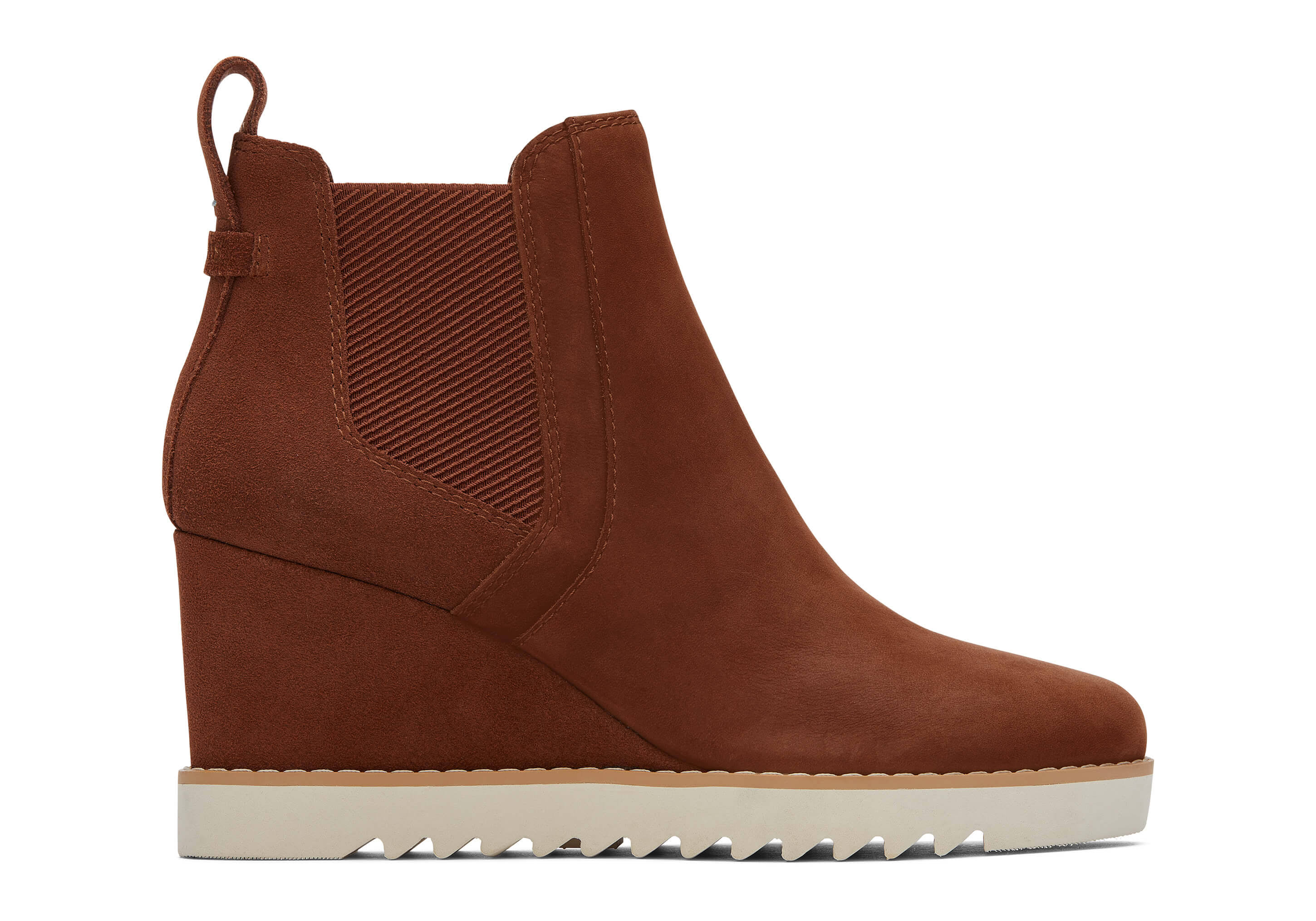 Toms Women's Brown Dark Ember Maddie Nubuck Suede Boots, Size 9.BAGBIVNZ_6XHAR
