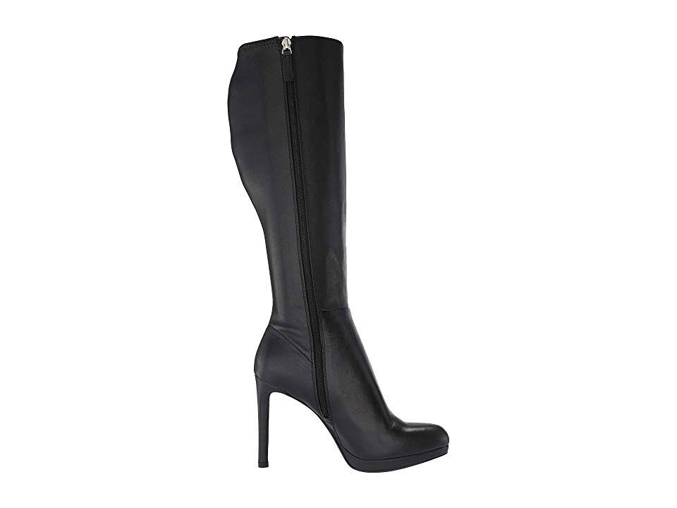 Nine West Quizme Wide Women's Shoes Black Leather : 6.5 54V0ACQY_ZRZUC