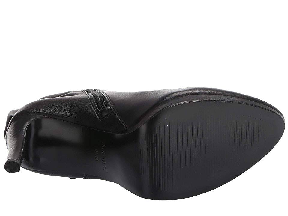 Nine West Quizme Wide Women's Shoes Black Leather : 6.5 54V0ACQY_ZRZUC
