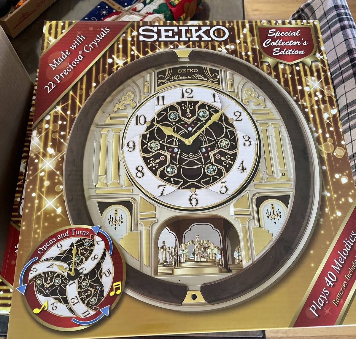 Seiko Melodies In Motion Wall Clock JYI5F4L8_IVVV4