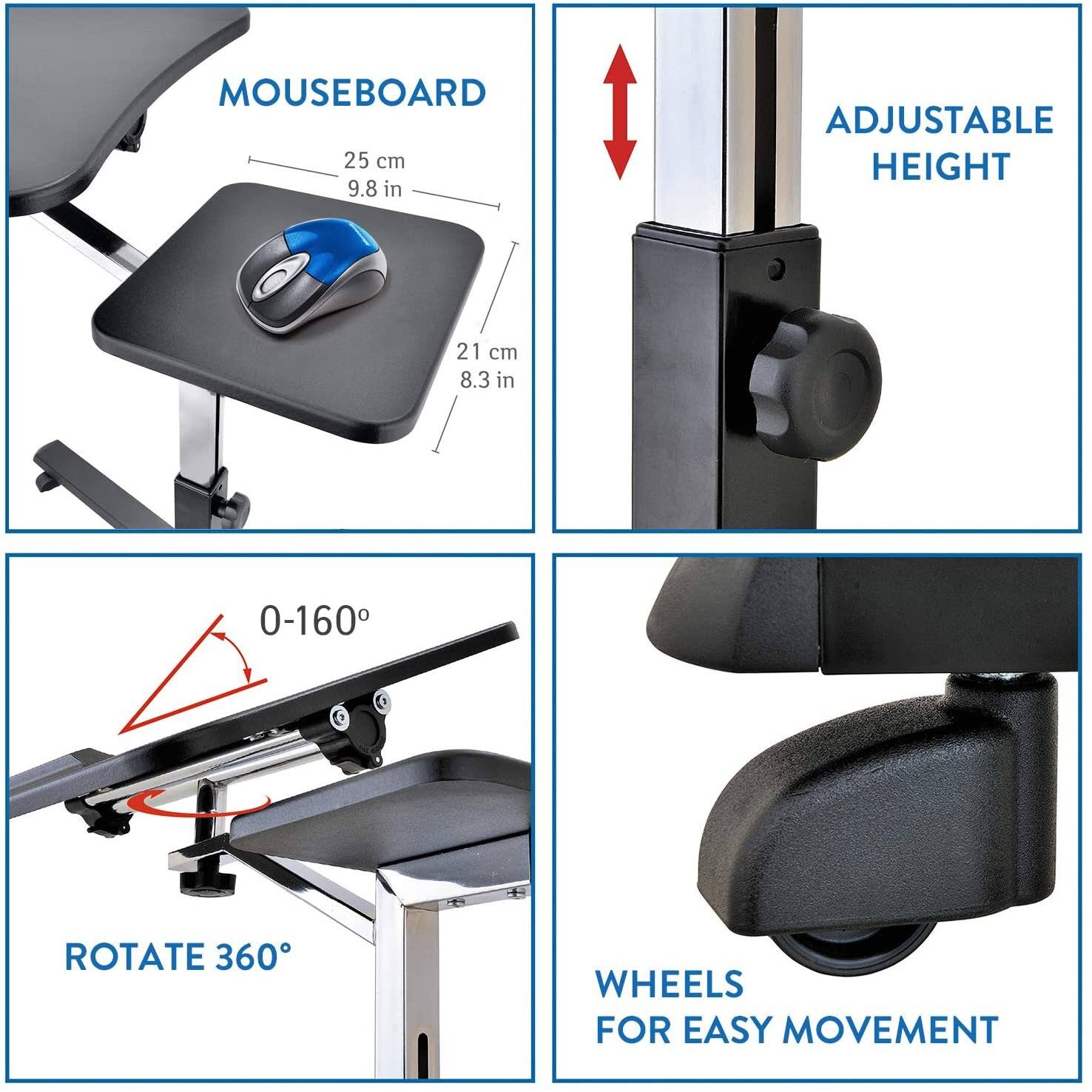 Tatkraft Joy Portable Adjustable Folding Laptop Stand Table 2UVIZX4G_JK2HS