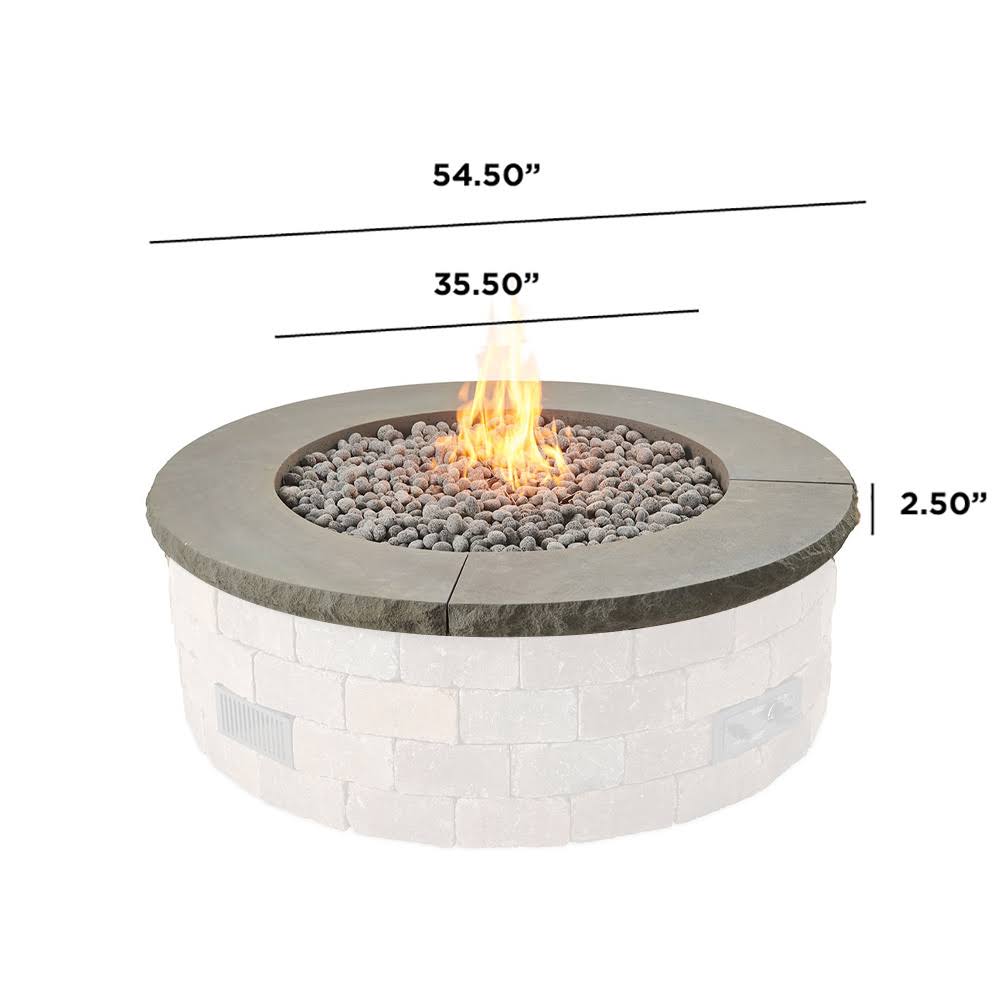 The Outdoor Greatroom Company Bron52-Cg-Tc Bronson Charcoal Grey Top Concrete Cap, 1 YSFCG35C_FPIFN