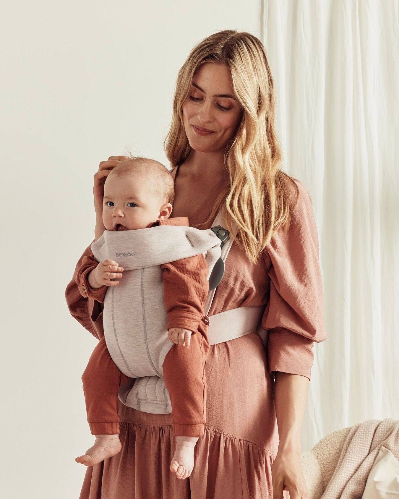 Babybj?rn Baby Carrier Mini - 3d Jersey, Light VJTE7HOF_ON99W