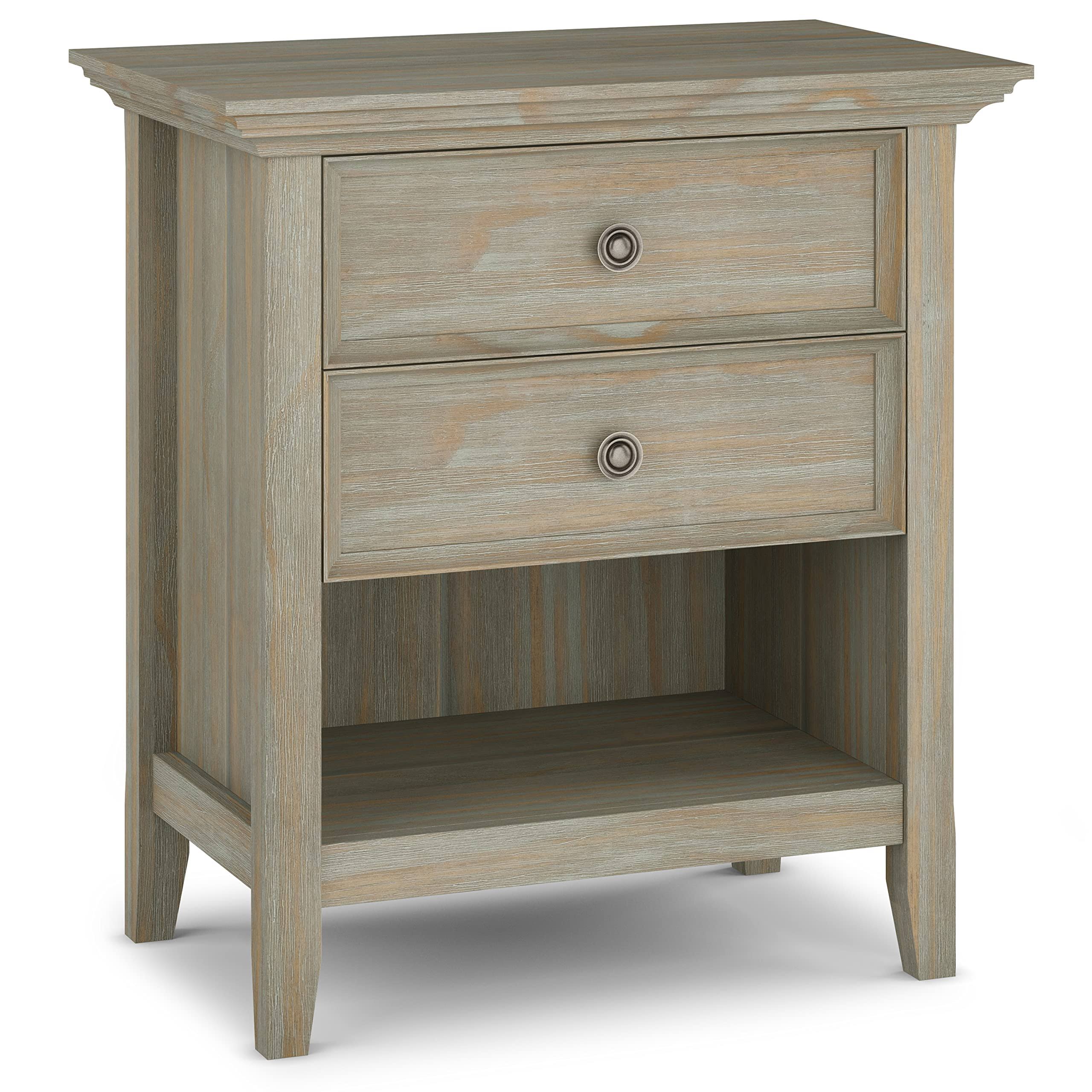 Simpli Home - Amherst Bedside Table - Rustic Natural Aged 6AQPU9KS_V3FRY