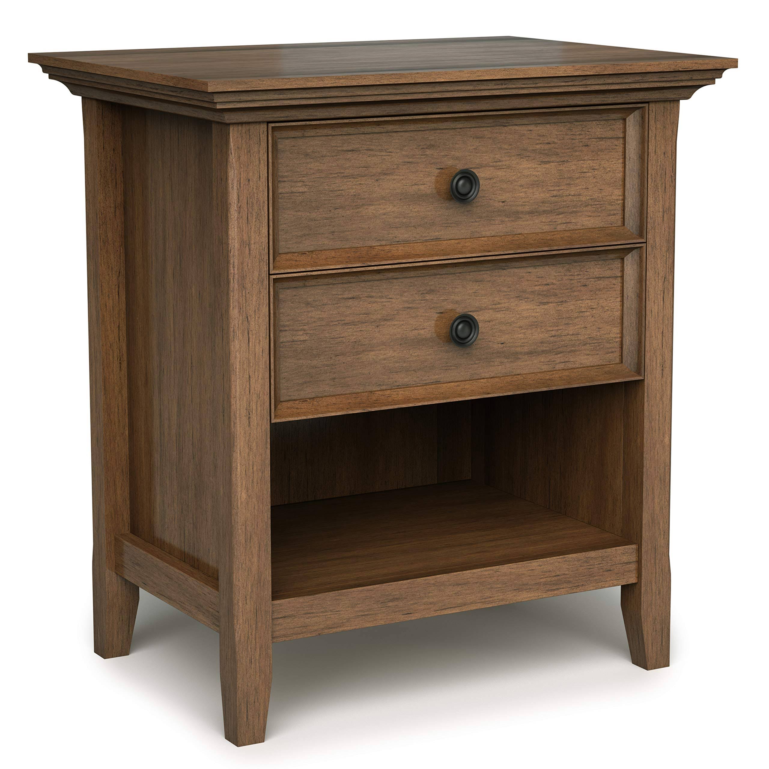 Simpli Home - Amherst Bedside Table - Rustic Natural Aged 6AQPU9KS_V3FRY