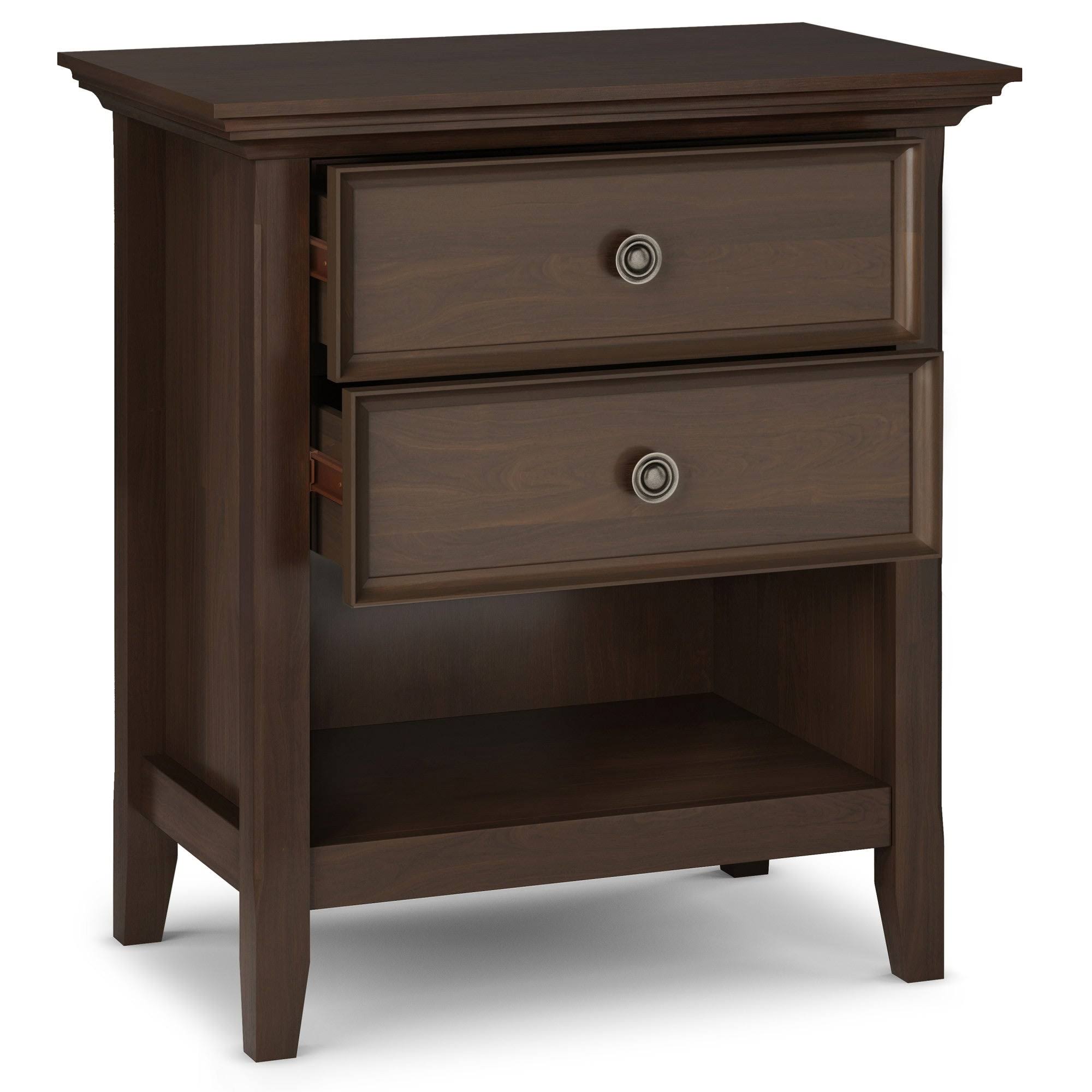 Simpli Home - Amherst Bedside Table - Rustic Natural Aged 6AQPU9KS_V3FRY