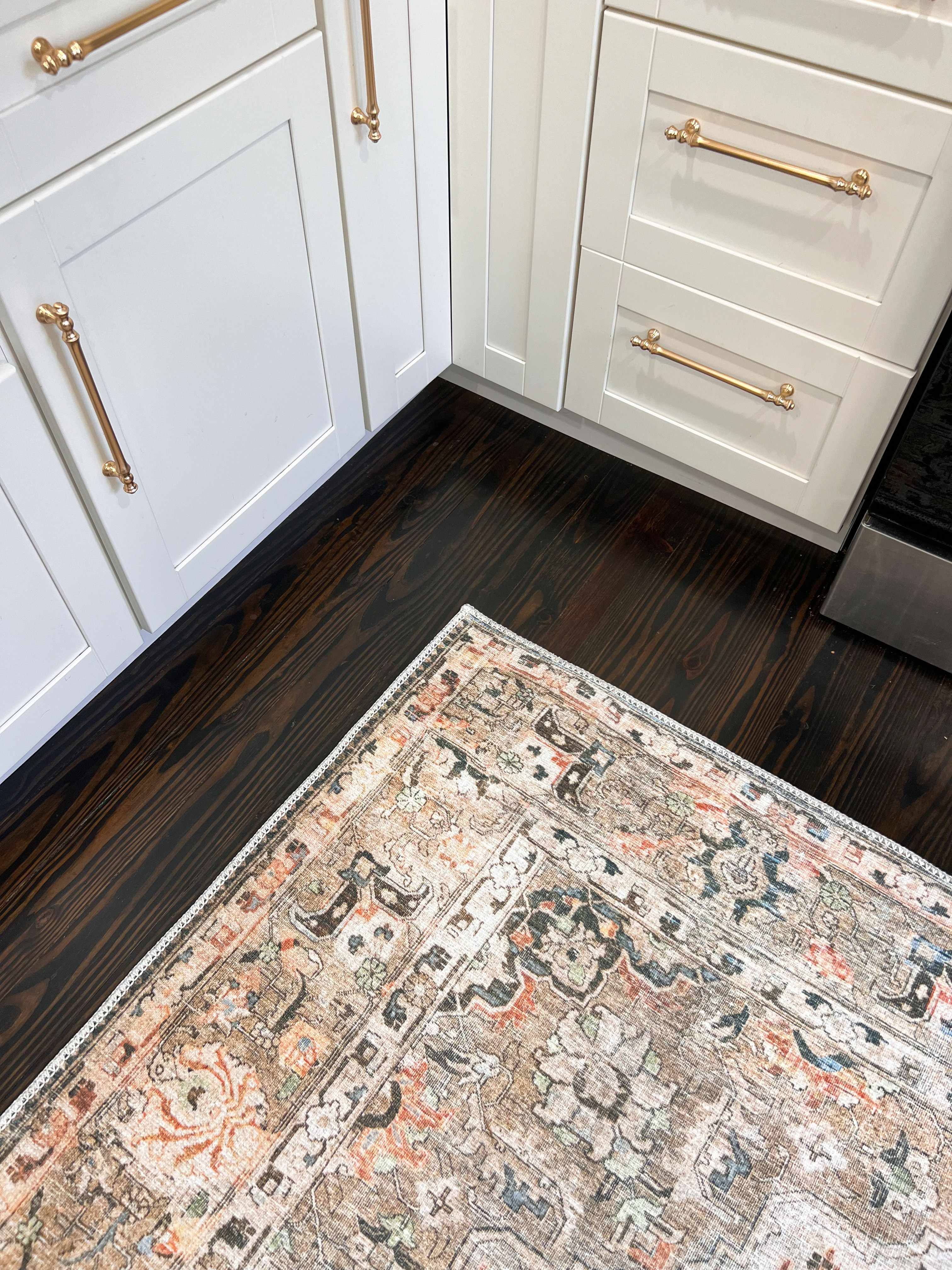 Brown Standon Vintage Washable Area Rug - 6'7 X 9' 9TAA18FM_LZJPM
