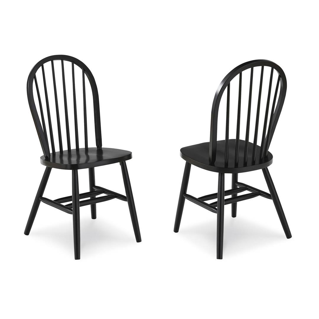 Charlton Home Roselawn Spindleback Windsor Side Chair - Finish: BLZHWBC3_L4AEX