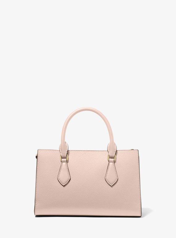Michael Kors Women's Valerie Small Pebbled Leather Satchel - Pink - AAZMHXTS_IQXXV