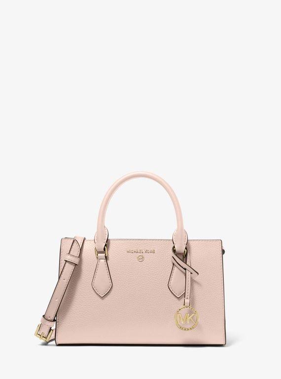 Michael Kors Women's Valerie Small Pebbled Leather Satchel - Pink - AAZMHXTS_IQXXV