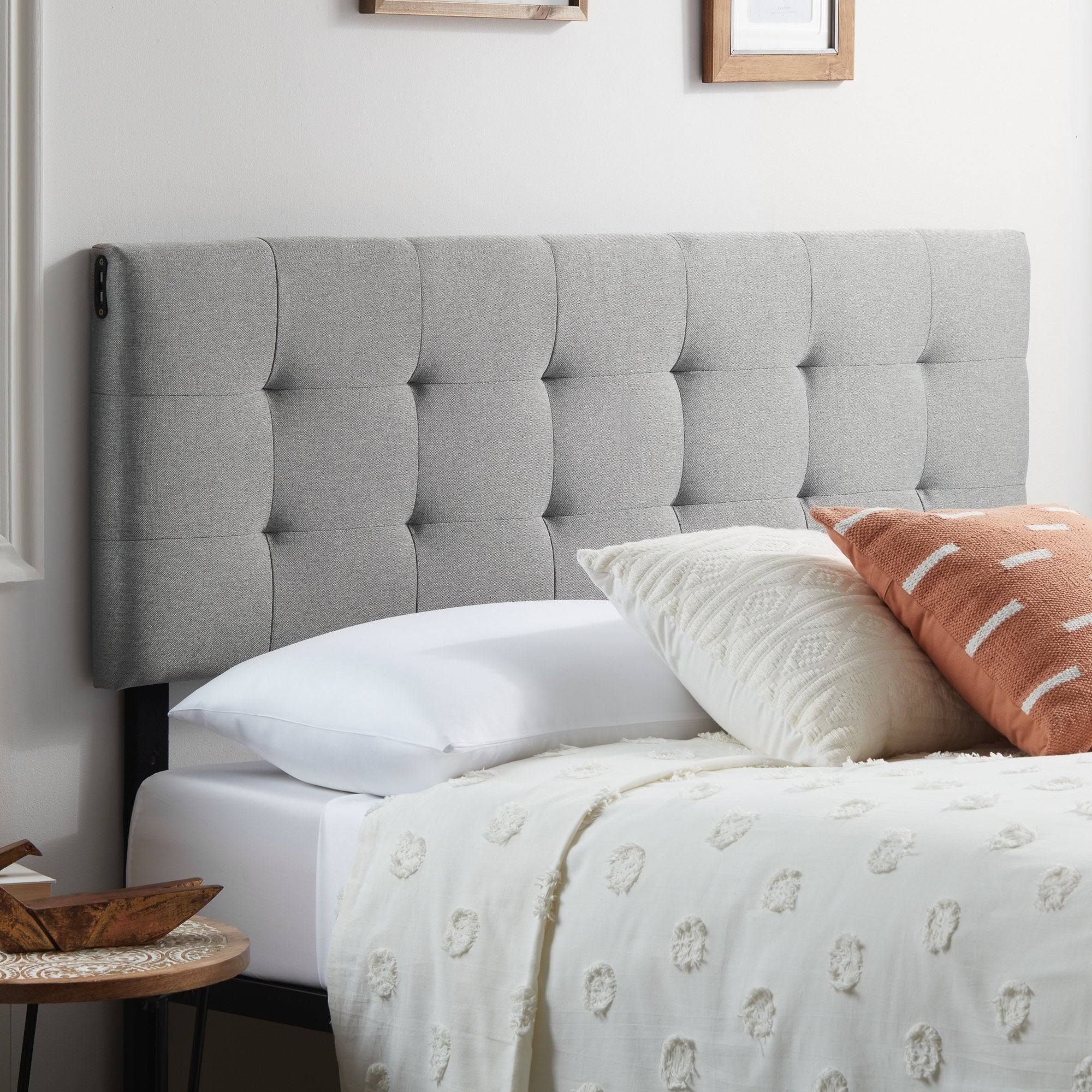 Brookside Alex Upholstered Usb Headboard - King QX56UIB2_BGFUP