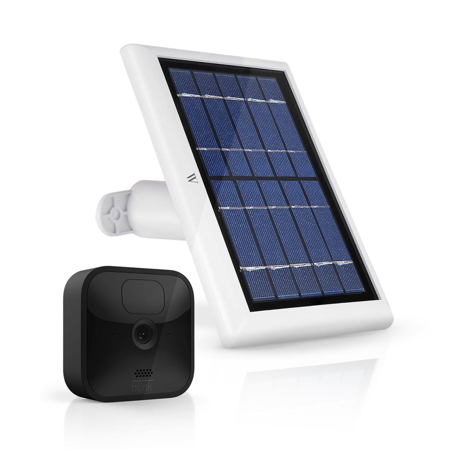 Wasserstein Solar Panel With Internal Battery Compatible With Blink Outdoor & Blink Xt2/Xt Camera (1-Pack, White) BPJPWADX_ECGA5