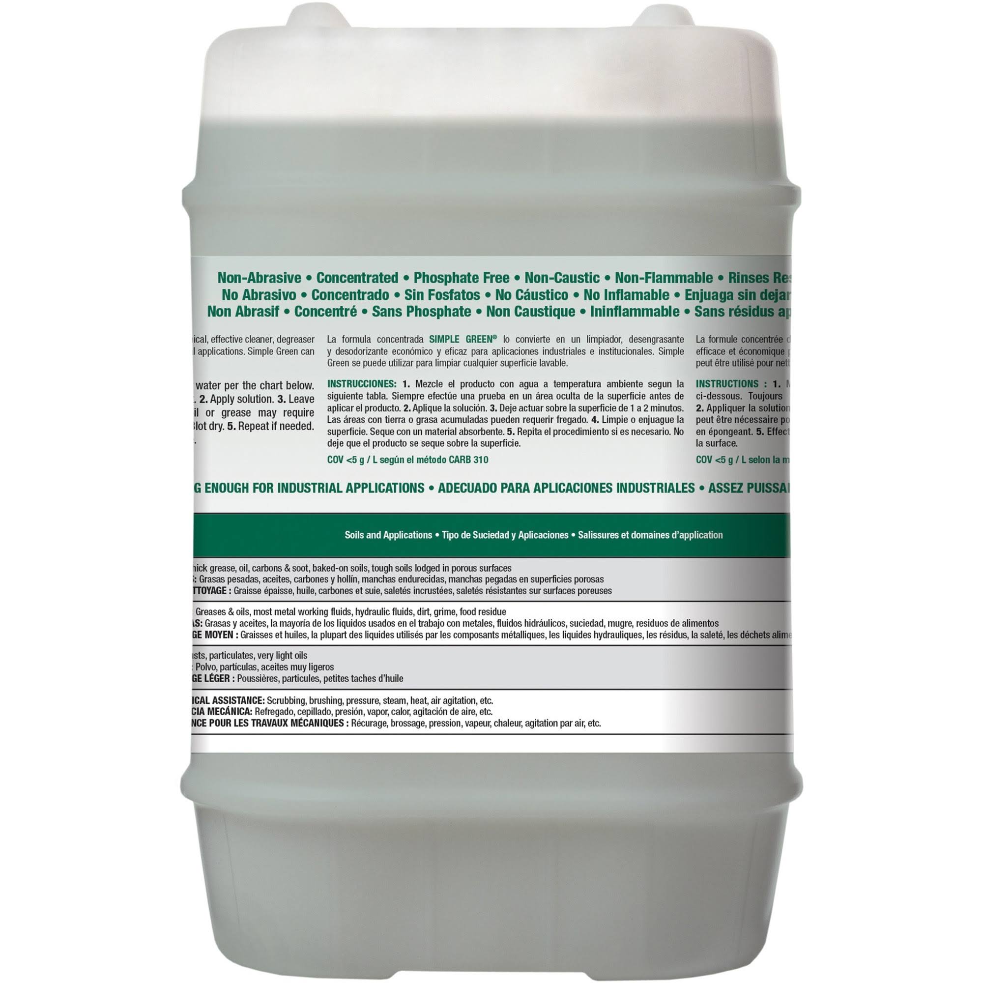 Simple Green Cleaner & Degreaser, Industrial - 5 Us Gallons (18.9 Liters) U3QVWSHD_HE40A