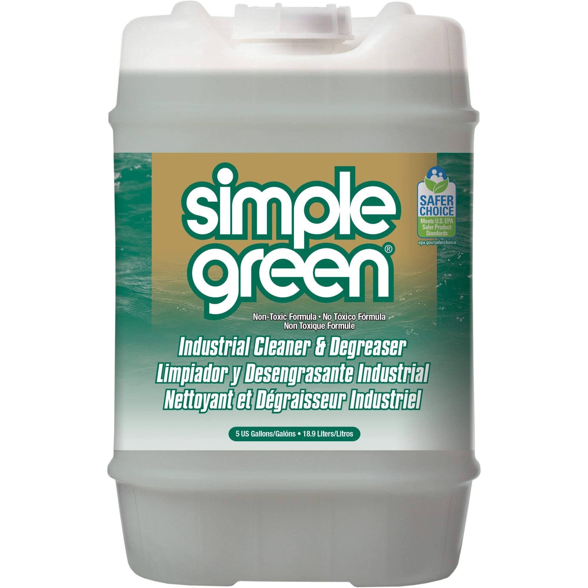 Simple Green Cleaner & Degreaser, Industrial - 5 Us Gallons (18.9 Liters) U3QVWSHD_HE40A