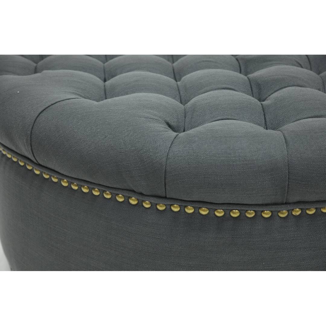 Apolo Tufted Cocktail Ottoman Red Barrel Studio Upholstery Color: Dark Slate MBDWAF4J_18PIY