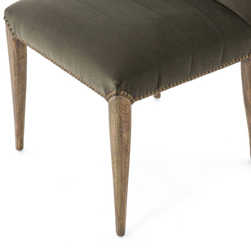 Four Hands - Nate Dining Chair - Modern Velvet Loden - 105582-TYI8NT73_1Q9KD