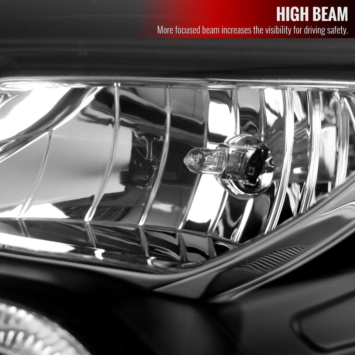 Spec D Tuning 2lhp-Foc12jm-Oz Black Projector Headlights With Led Drl For 2012-2014 Ford NJNYSATP_QGNUA