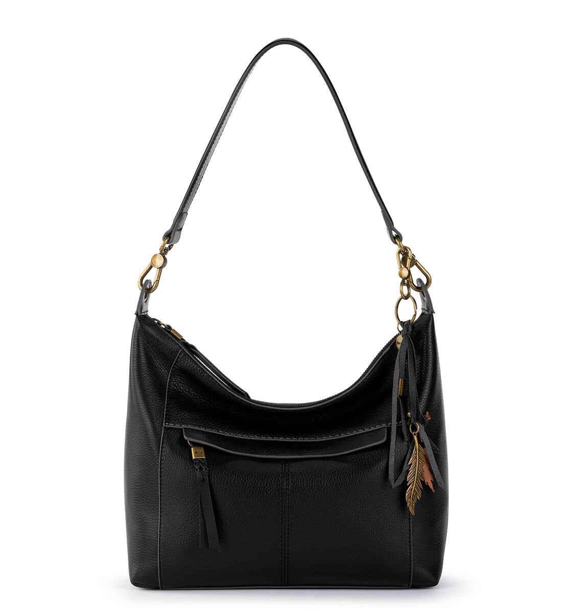 The Sak Alameda Leather Hobo Bag Black - LIIOIUBJ_1L0S8