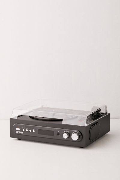Victrola All-In-1 Bluetooth Record Player With Built In Speakers And 3-Speed Turntable (Black) IDDIWBIE_CNSCB