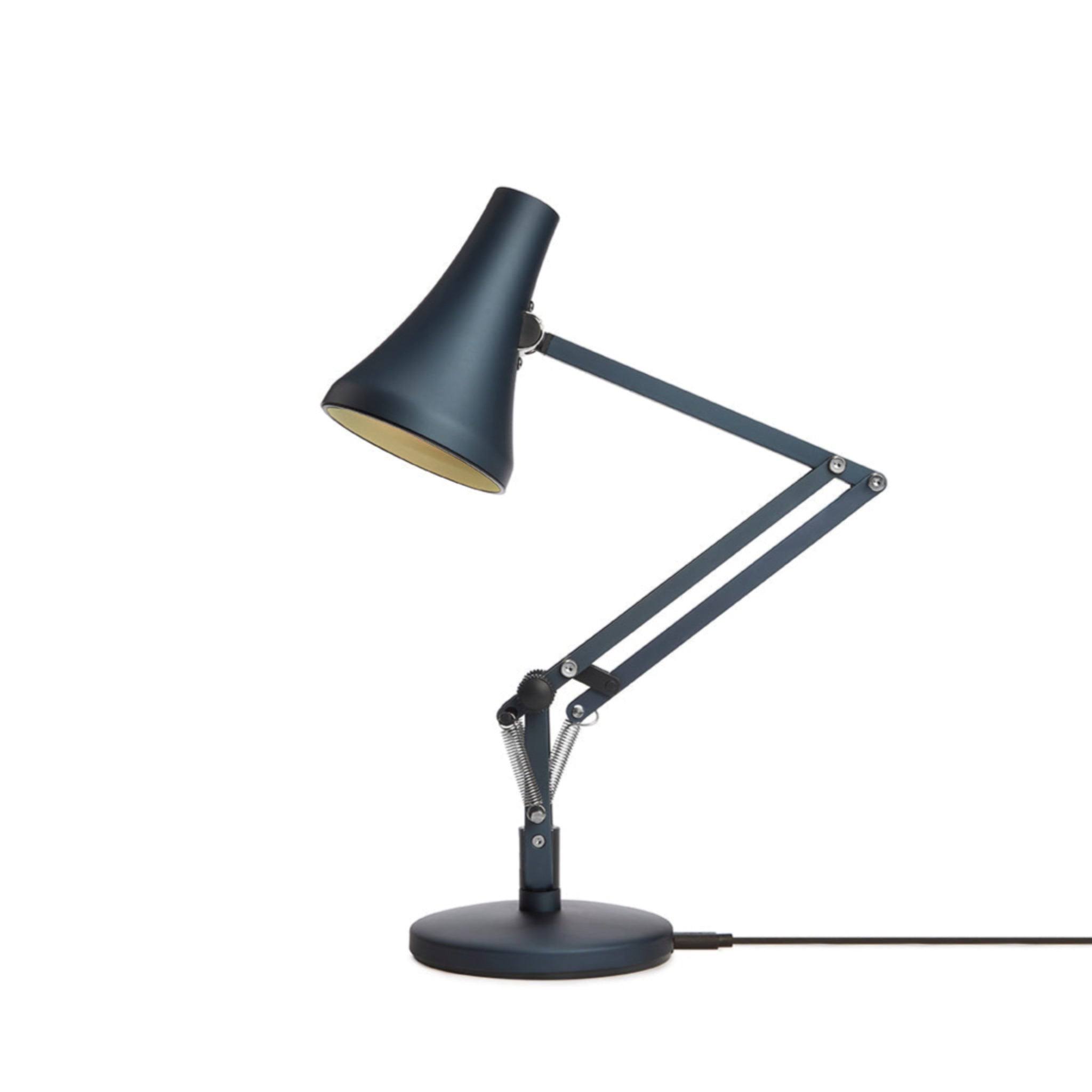 Anglepoise 90 Mini Mini Desk Lamp, Steel Blue And TSLPW336_FA039