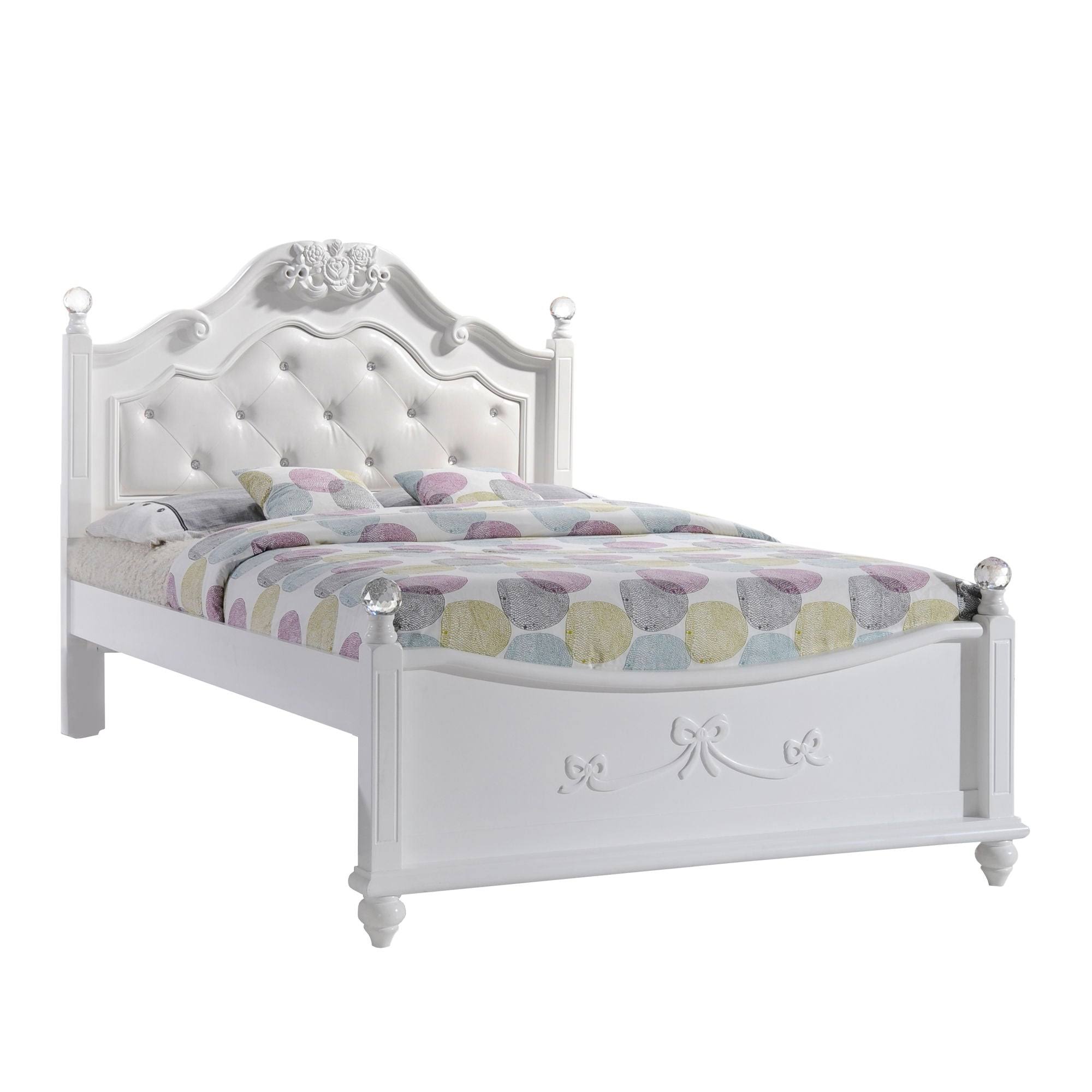 3pc Full Annie Platform Bedroom Set White - Picket House D4CCPHKA_LKRGC