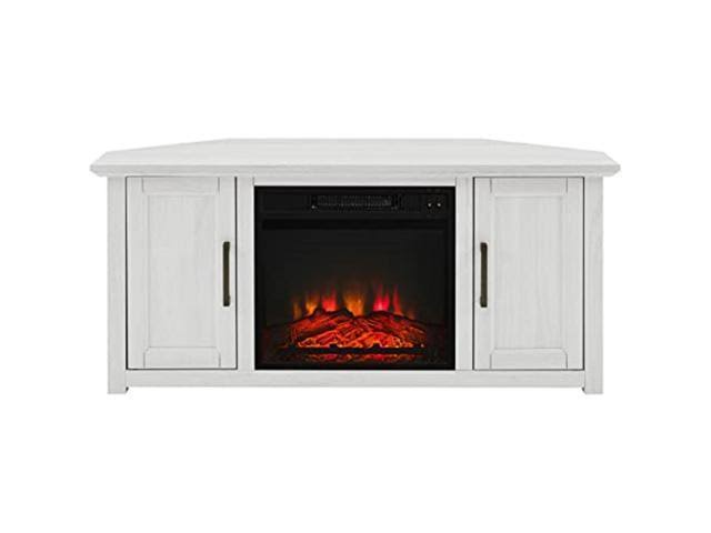 Crosley Camden Whitewash 48 Inch Corner Tv Stand With JKYJYX9B_YJUVT