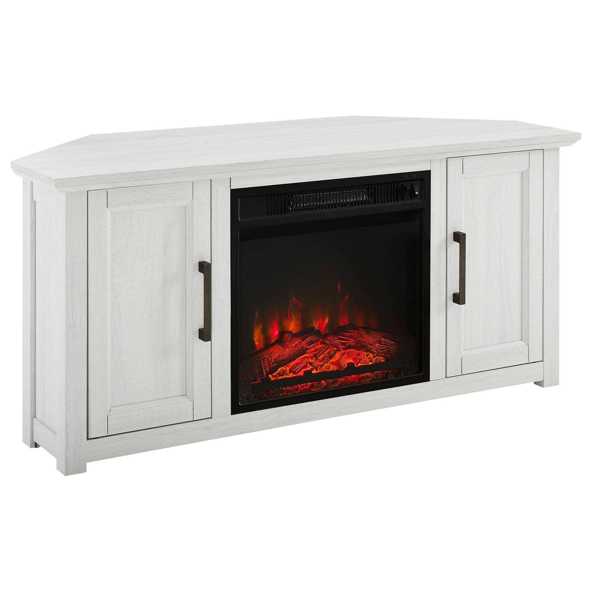 Crosley Camden Whitewash 48 Inch Corner Tv Stand With JKYJYX9B_YJUVT