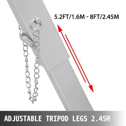 Vevor Confined Space Tripod Safety Tripod With 2600lbs Winch Rescue Tripod 8ft Legs Jysjj2.UADSBW3G_YTVJI