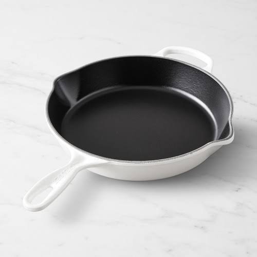 Le Creuset Signature Enameled Cast Iron Deep Skillet, 10, Matte White | Williams EDTATE8P_UQSEO