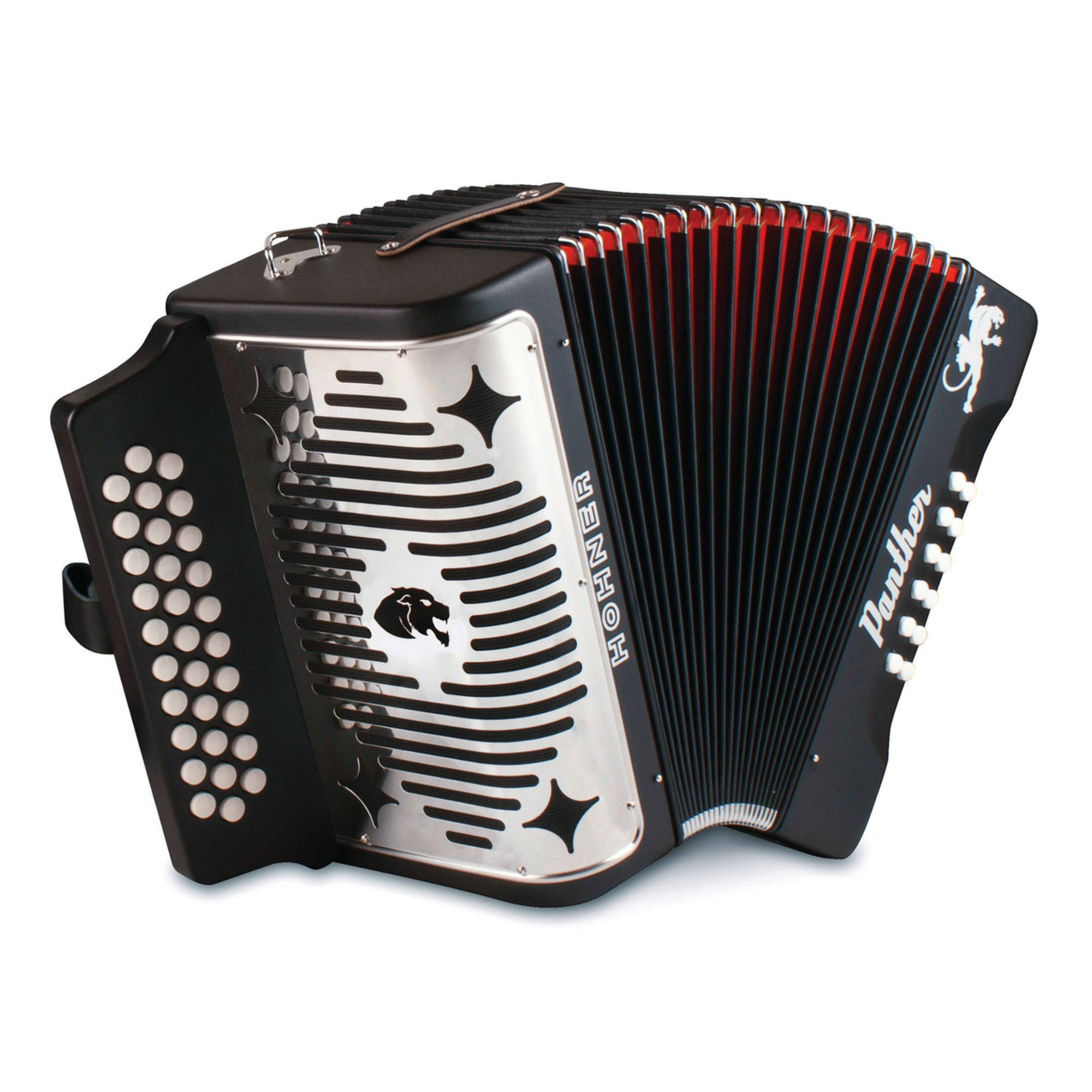 Hohner Panther Accordion 31 Treble Keys 12 Bass, 9600K3XL_WXT3Q