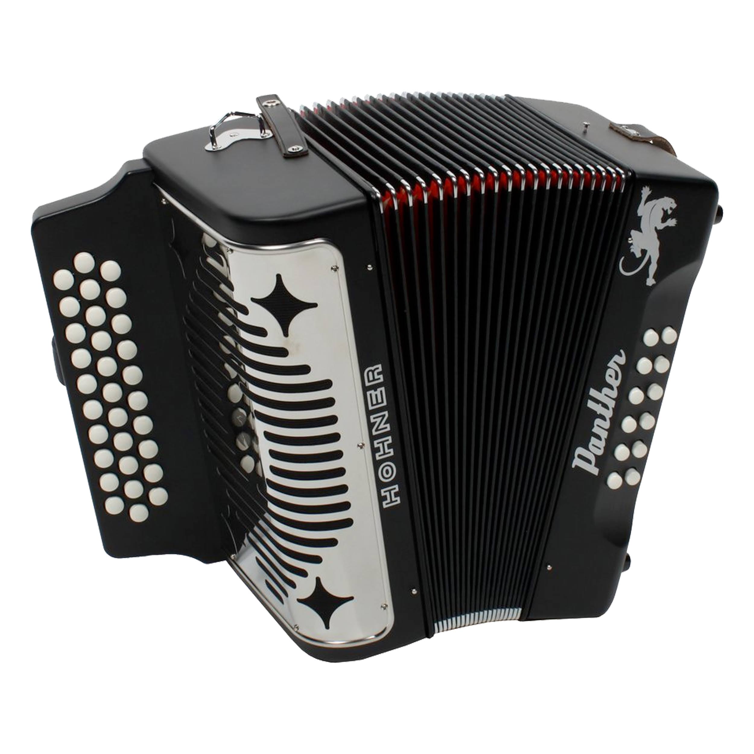 Hohner Panther Accordion 31 Treble Keys 12 Bass, 9600K3XL_WXT3Q