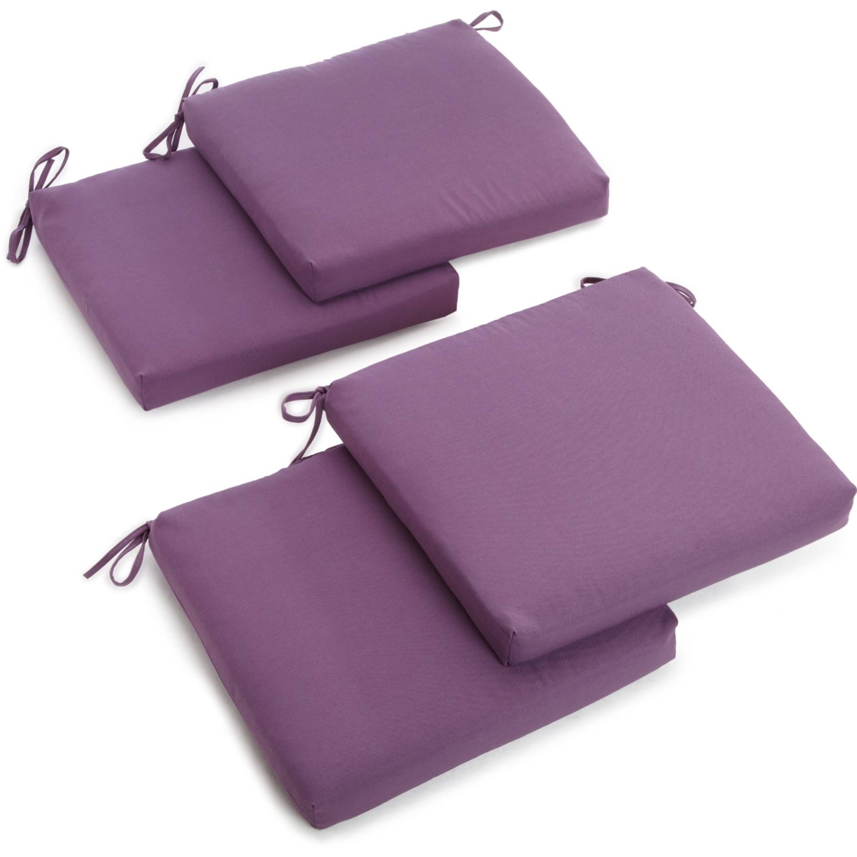 Blazing Needles 20-Inch By 19-Inch Twill Chair Cushion Set Of Four - Forest ZXEWIFTX_YTCG5