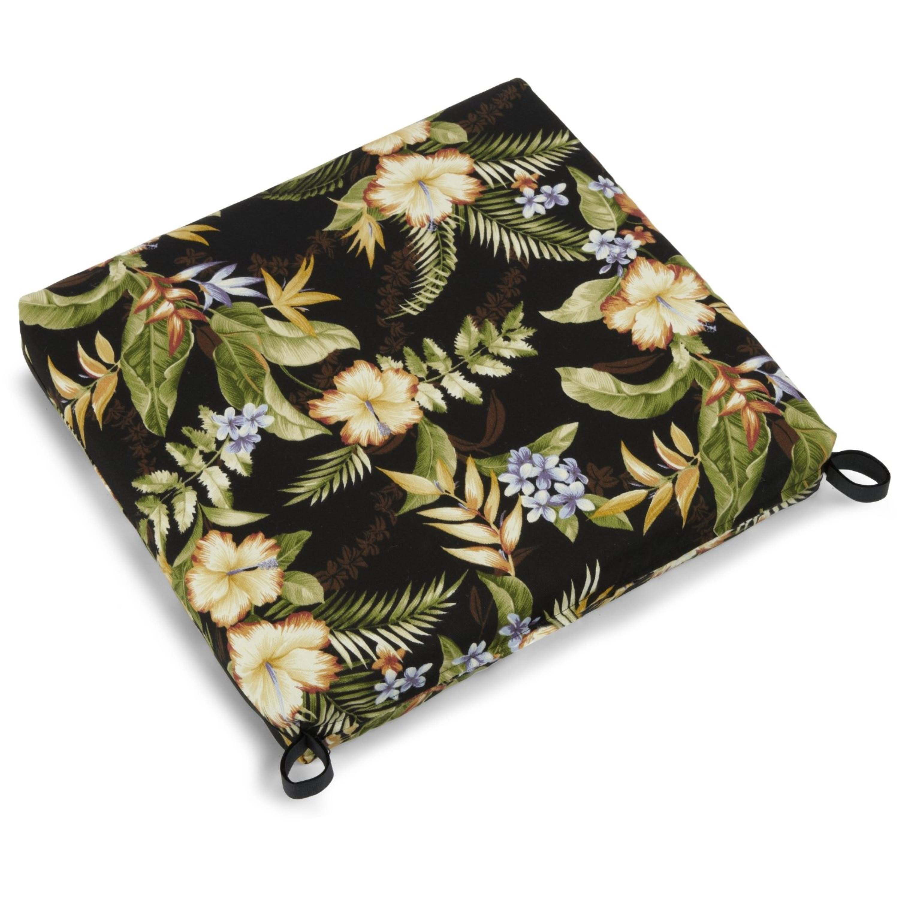 Blazing Needles 20-Inch By 19-Inch Twill Chair Cushion Set Of Four - Forest ZXEWIFTX_YTCG5