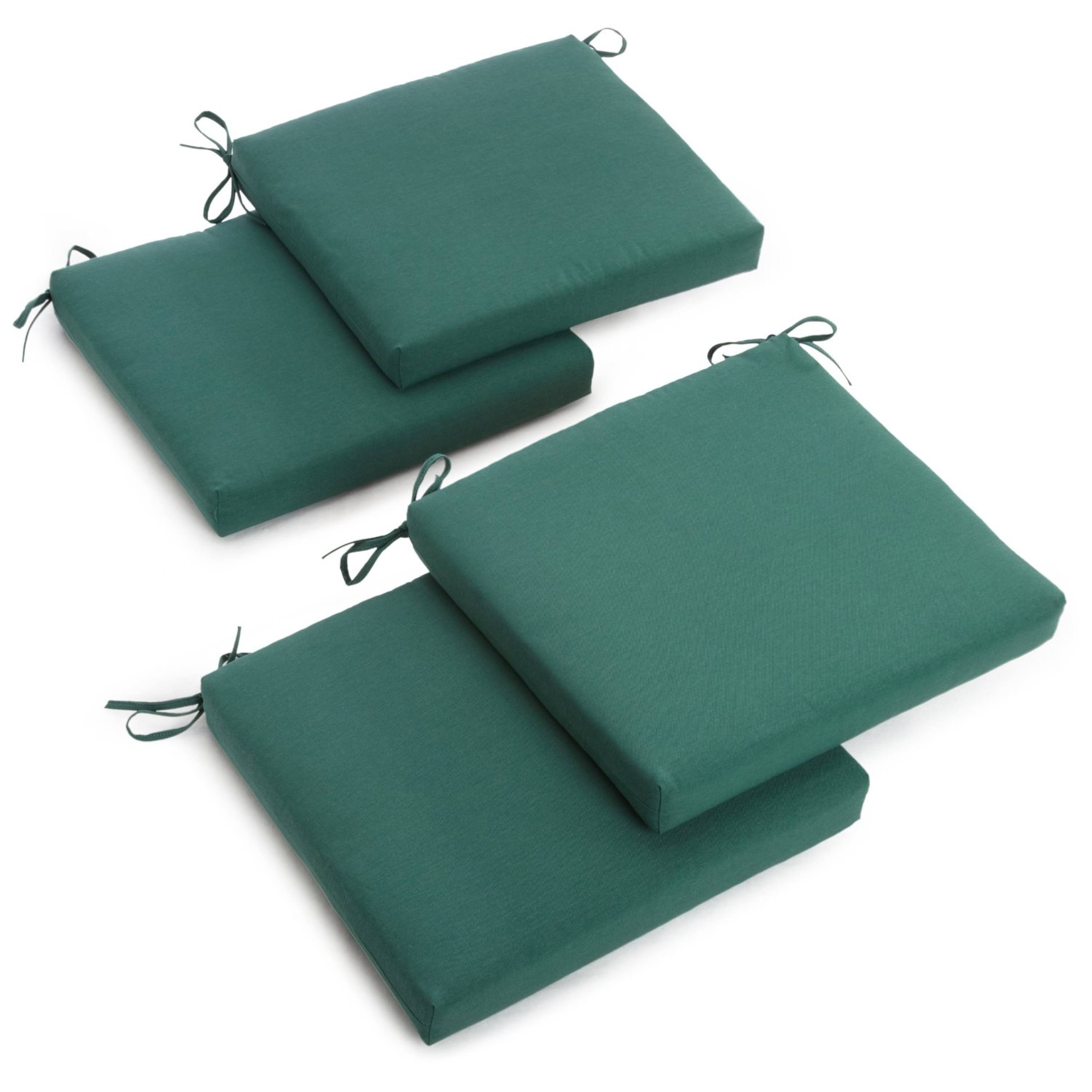 Blazing Needles 20-Inch By 19-Inch Twill Chair Cushion Set Of Four - Forest ZXEWIFTX_YTCG5