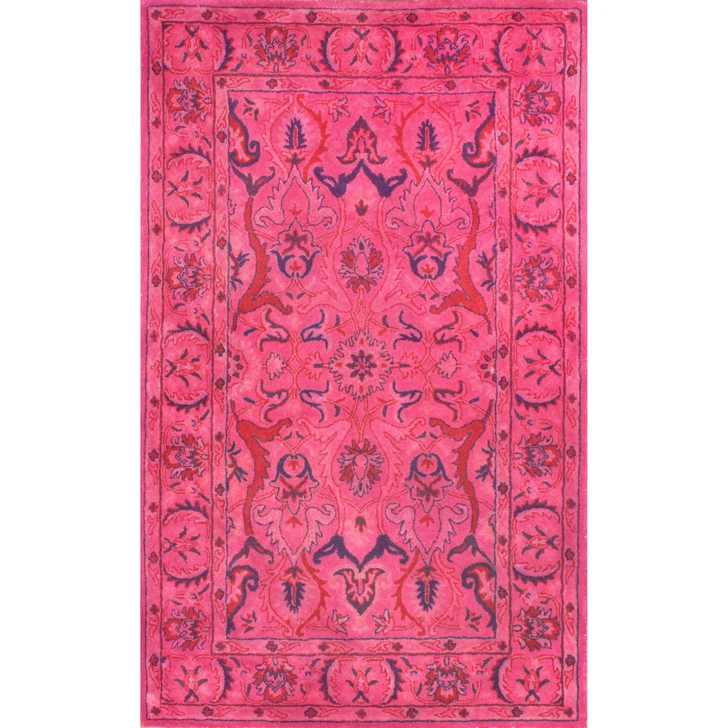 6'X9' Hand Tufted Kimberly Overdyed Style Area Rug Pink - ZNPQZZLM_LH0DY