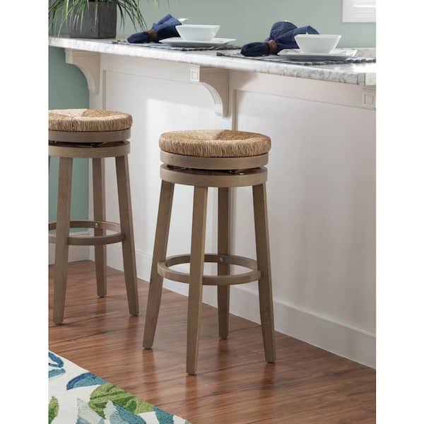 Powell Company Mesquite Natural Wire Brushed Barstool With Swivel Seagrass EJIWYFHT_PACEY
