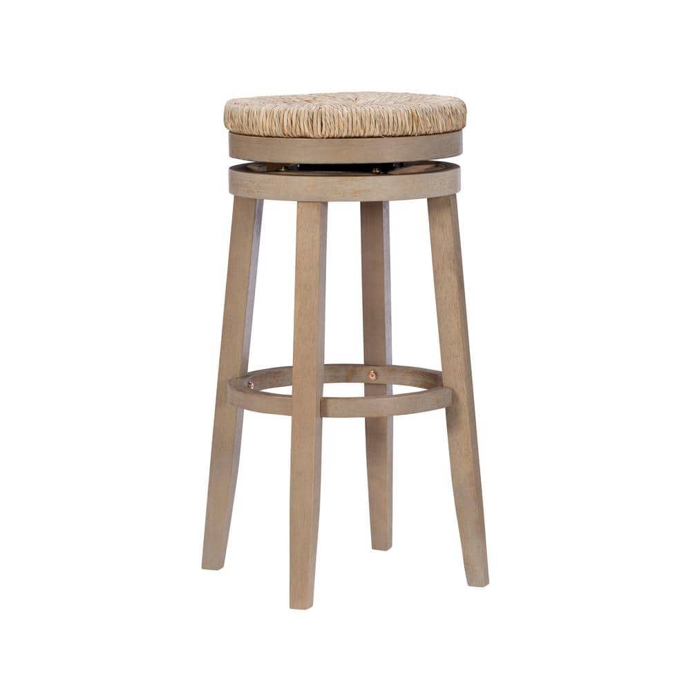 Powell Company Mesquite Natural Wire Brushed Barstool With Swivel Seagrass EJIWYFHT_PACEY