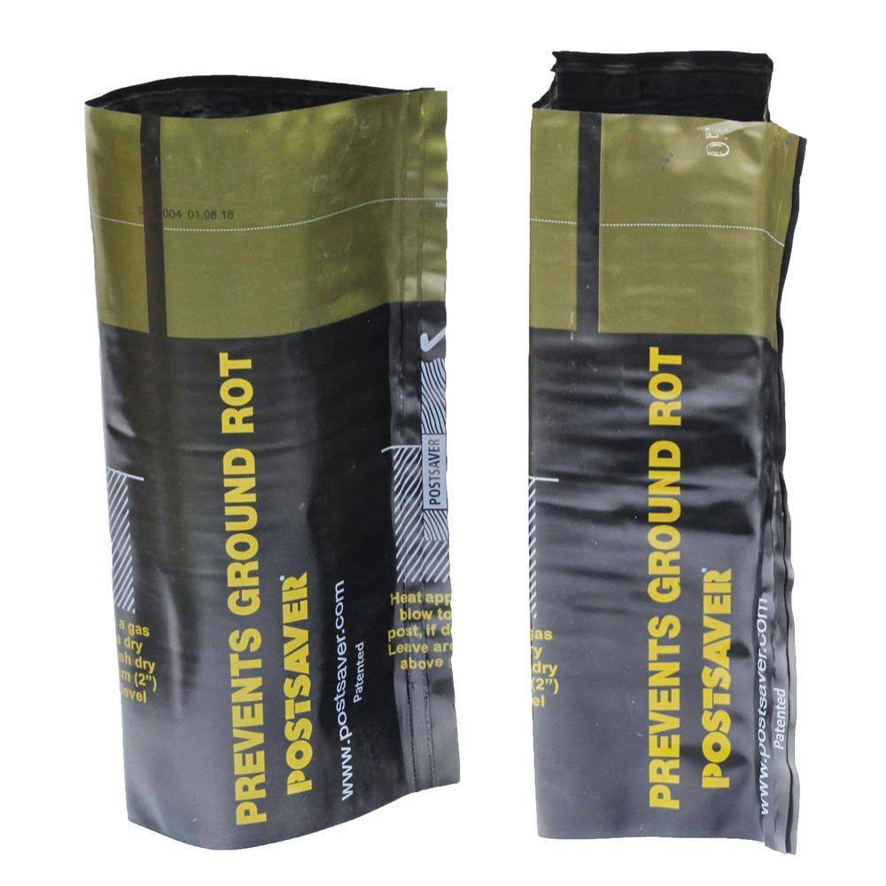 Postsaver Rot Protection Sleeve Black/Green Composite Post Protector For Wood Fence 10-TXGM8RH4_ISIC7